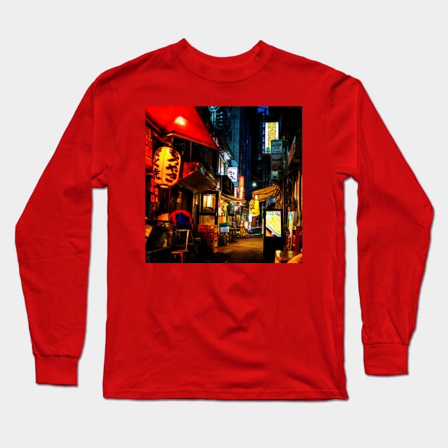 Toyko Alley Long Sleeve T-Shirt by JonHerrera